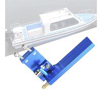 Alomejor RC -Ruder -Aluminium Alloy Pick up for Electroot Durable 6061 Hard Aluminum Suitable for 85 Cm/33.5 Inch Methanol Boat Ideal the Steering of Electroot and the Cooling of Engine Water Water