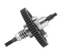 Alomejor RC Slip Clutch, 54T Spur Gear, Low Noise, Stable Performance, Tight Fit, Complete Slip Clutch Assembly, Hardened Steel for Replacement (Silver)