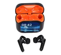 Alomejor Real Time Translator Earbuds Wireless Bluetooth 5.4 with Touch Control for Travel and Daily Use Black Portable Headphones