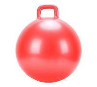 Alomejor Red Bouncy Ball with Sturdy Handle | Thickened PVC, textured bottom, convenient pump, indoor outdoor