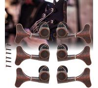 Alomejor Red Copper -tuning Key Pegs Fast String Road for Bass Guitarists