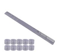 Alomejor Reflective Arm Band, Silicon Steel Reflective Bands 10 Pack, Auto Slap Fit, High Visibility Wrap for Clothing Sports Riding, Arms Pants Legs Bike Frame (Silver)