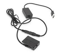 Alomejor Reliable LP-E10 Dummy Battery DC Coupler Kit with USB Cable for 1300D for Stable Power Operation
