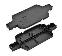 Alomejor REMO P2501 Chassis: Premium Black Lightweight Spare Part for 1/16 Truggy Buggy Short Course, Stable Structure, Suitable for REMO 1631 1651 1621, Glossy Surface