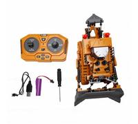 Alomejor Remote Control Excavator, Alloy Construction Truck Toy Real Construction Vehicle Movements for Boys Play
