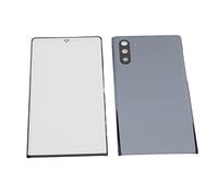 Alomejor Replacement Back Glass Cover for Note 10 Durable Repair Kit for DIY Phone Restoration - Full Set with Adhesives and Tools (Black)