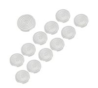 Alomejor Replacement Button Cover 12pcs Frosted Mechanical Design for Gaming Keyboards Compatible with Kailh Cherry TTC 20.2mm 25.3mm (White)