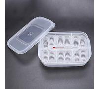 Alomejor Reptile Breeding Professional Transparent Plastic Incubator Box for Gecko Lizards Snakes Eggs Hatching, 6.50x4.33x2.05inch