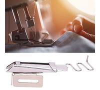Alomejor Right Angle Double Fold Bias Tape Durable Portable Sewing Machine Attachment for Single Needle High Head Machine Material: Metal (Metal 7)