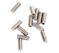 Alomejor Robust Metal Saddle Height Screw with 12 STCS Screws for E Guitar Bridge Parts, Suitable for All Types of E Guitar Repairs (Silver)