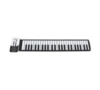Alomejor Roll Up Piano Keyboard, 49 Keys Foldable Portable Electronic Hand Roll Piano with USB Rechargeable Battery and Silent Design, for Children and Beginners