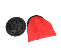 Alomejor Round Deck Plate 8 Inch with Storage Bag Professional Fit for Access Solution for Boats and Yachts Made of ABS (Black)