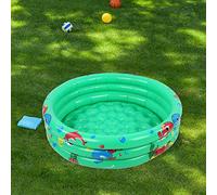 Alomejor Round Swimming Pool for Inflatable Pump Children on the Ground Floor for Children's Play - Outdoor Interior Use (Green 120cm)