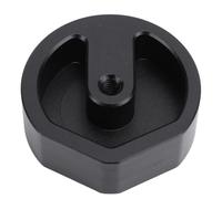 Alomejor RV Roof Mount Tripod Adapter RV Satellite Antenna Mount Heavy Duty Aluminum Alloy for Trailers Camping Yachts (Black)
