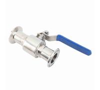 Alomejor Sanitary Ball Valve, 304 Stainless Steel Material (OD 32mm/1.26in)