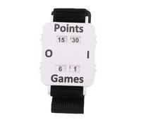 Alomejor Score Counter Wrist Watch, Adjustable Elastic Band Manual Score Keeper for Cricket Tennis Table Tennis, with Easy to Read Display in Sunlight Low Light (White)