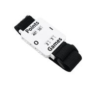 Alomejor Score Counter Wristband, ABS Score Keeper Watch with Dual Dial Tracking, Adjustable Elastic Strap, 21g Lightweight, for Adults and Teens on Course Practice (White)