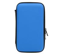 Alomejor Secure PU Console Travel Carrying Case Pouch for New 2DS XL, 2DS LL, New 3DS, 3DS with 8 Slot Game Storage, Easy to Carry for On-The-go Gamers (Blue)