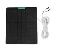 Alomejor Security Camera Solar Panel, 10W Monocrystalline Portable Solar Charger for Ring Video Doorbell 4 3 Plus (White)