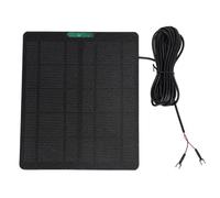 Alomejor Security Camera Solar Panel, 10W Monocrystalline Portable Solar Charger for Ring Video Doorbell 4 3 Plus (Black)