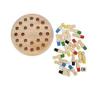 Alomejor Set of Chess Puzzles of Family Memory, Educational Toy with Cognitive Development Characteristics, Suitable for 36 Months or More, Robin Wood Material