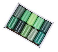 Alomejor Sewing Thread Set Lightweight DIY Threads for Home Sewing 300 Yards Red Green Blue Purple for Clothing Embroidery Needlework (Green)