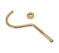 Alomejor Shower Head Extension Arm Thick Stainless Steel S Shaped Gooseneck Pipe Bathroom Decor Gold