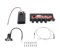 Alomejor Silent Guitar Piezo Pickup with Headphone Monitoring, Delay Effect, EQ Control for Acoustic Classical Guitars