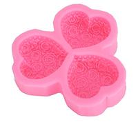 Alomejor Silicone Mold, Heart Shaped Pink 5.5in | Food-grade silicone, Non-stick design, Multi-functional use, Easy to clean