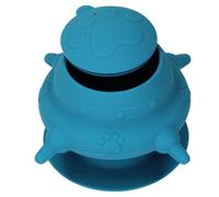 Alomejor Silicone Puppy Nursing Station, Milk Feeding Tool with Stable Frame for Emergency Situations, Suitable for Pet Owners, Animal Rescue Volunteers, Veterinary Experts (Navy Blue)