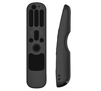 Alomejor Silicone Remote Control Cover Ergonomic Full Wrap Protector for MR21GC MR21GA MR21N Devices with Lanyard (Black)