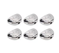 Alomejor Silver Guitar Retirement Machine Head Buttons Engraved Flower Metal -replacement Buttons Easy Installation for Guitarists