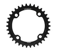 Alomejor Single Speed Chainring Crank Chain Ring Bicycle Cranksets Bottom Bracket Mountain Bike Repair Parts 32/34/36/38T BCD 104mm(36T-Black)