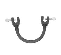 Alomejor Ski Tip Connector Premium Material Universal Design Compact Size Elastic Clamp, Suitable for Different Age Groups (Black)