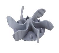 Alomejor Slow Feeder Dog Bowls Insert Efficient Slow Feeder Insert for Dog Bowls with Strong Suction Cups Base for Various, Food Grade Silicone 7.5" Size