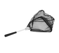 Alomejor Small Fish Net Foldable Aluminum Mini Dip Net 30 X 27cm Mesh 56cm Length Quick Fold Compact Lightweight Landing for Pond Lake Stream Fishing Travel
