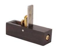 Alomejor Small Wood Planer Compact High Speed Steel Vane/Wing Trimming Plane for Woodworking Pocket Plane for on The Go Use Ebony Material