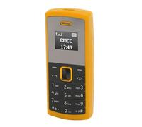 Alomejor Smallest Mobile Phone Portable Miniature BT Music Player with Multi-Language Support for Travelers and Casual Use (Yellow)