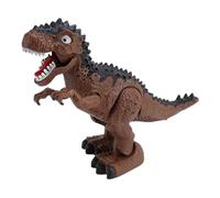 Alomejor Smart Electric Dinosaur Toy with Sound and Light Effects, Educational Dinosaur Toy for Kids, Plastic (Brown)