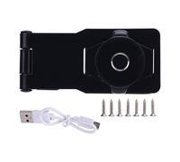 Alomejor Smart Fingerprint Cabinet Lock for Enhanced Security in Black 3.9 * 1.8 * 1.2 Inch for Small Doors and Furniture (Black)