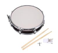 Alomejor Snare Drum with 2 Drumsticks 1 Strap 1 Key Percussion Instrument for Students Beginners and Professionals (Wine Red)