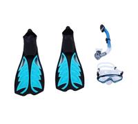 Alomejor Snorkel Set for Adults Silicone Adult Snorkel Set Lightweight Complete Snorkeling Gear 3 Piece Underwater Exploration Equipment for Travel Swimming Trips (L)