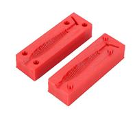 Alomejor Soft Bait Mold, PETG Paddle Tail Swimbait Injection Mold 1 Cavity, 2 Piece Design Easy to Use and Clean, 6.2 X .7 X .1 Cm for Fishing Lure Making Anglers