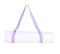 Alomejor Soft Cotton Yoga Mat Strap Adjustable Loops Lightweight Four Colors Available Carry Yoga Mat Easily Yoga Strap for Exercise (Light Purple)