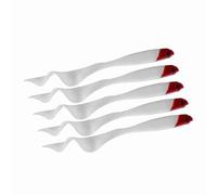 Alomejor soft fishing lures,attracts fish with red head,boat compatible lures,soft body design for sea river lake shore anglers