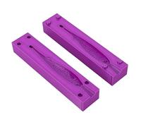 Alomejor Soft Lure Mold, PETG Fishing Lure Mold for Soft Plastic Bait Making, 2 Part Reusable Design, 4.92 X 1.06 X 1.42 in, Compact Tool for Home Anglers