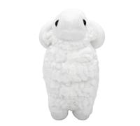 Alomejor Soft Sheep Plush Toy 9.84in PP Cotton Stuffed Animal | Lifelike Design with Curved Horns, Cloud-like Fabric for Kids, Cuddly Companion for Travel or Bedroom