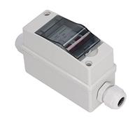 Alomejor Solar DC Isolator Switch Durable Weatherproof Design for Photovoltaic Arrays and RV Installations Polycarbonate (63A)