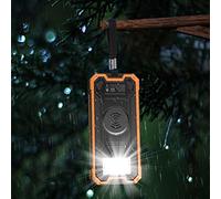 Alomejor Solar Power Bank DP Fast Charging for Outdoor Camping, 30000mAh Wireless Solar Charger with LED Flashlights for Emergency