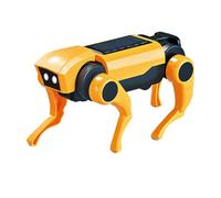Alomejor Solar Powered Robot Dog, DIY Educational STEM Toy with Lifelike Movements and Interchangeable Parts for Kids Learning Renewable Energy